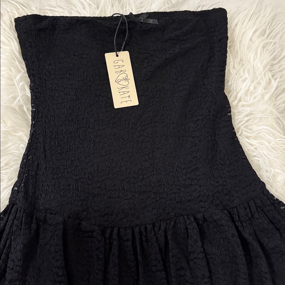 Mixology Black Strapless Dress